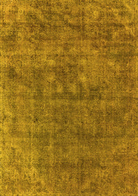 Oriental Yellow Industrial Rug, urb1744yw