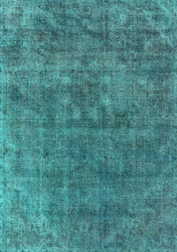 Oriental Turquoise Industrial Rug, urb1744turq