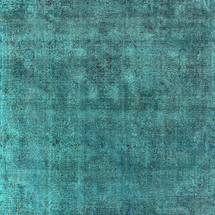 Oriental Turquoise Industrial Rug, urb1744turq