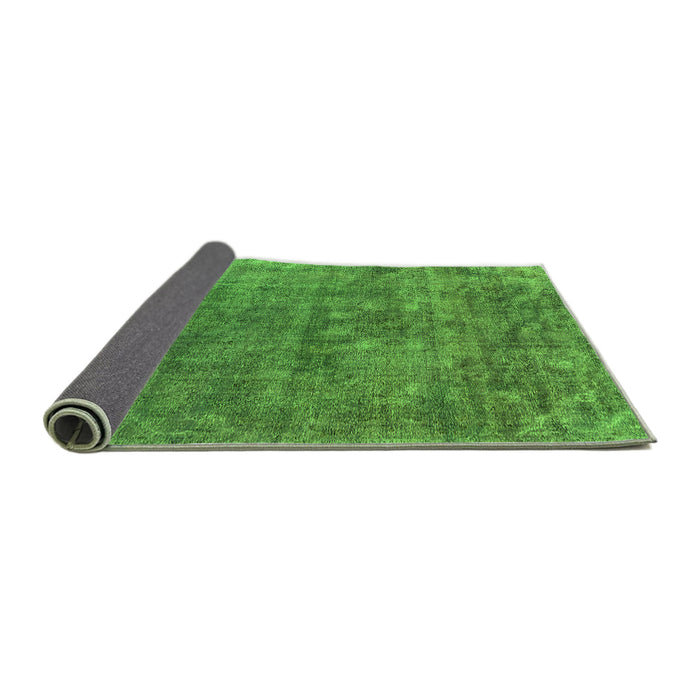 Sideview of Oriental Green Industrial Rug, urb1744grn