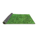 Sideview of Oriental Green Industrial Rug, urb1744grn