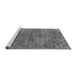 Sideview of Machine Washable Oriental Gray Industrial Rug, wshurb1744gry