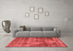 Industrial Red Washable Rugs