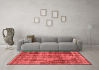 Machine Washable Oriental Red Industrial Rug, wshurb1745red