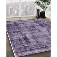 Mid-Century Modern Purple Oriental Rug, urb1745