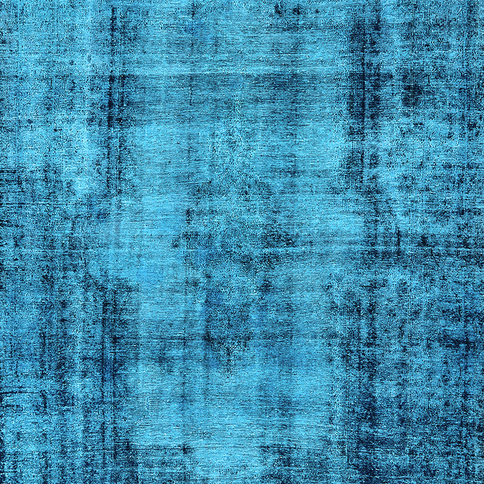 Machine Washable Oriental Light Blue Industrial Rug, wshurb1745lblu
