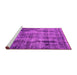 Sideview of Machine Washable Oriental Pink Industrial Rug, wshurb1745pnk