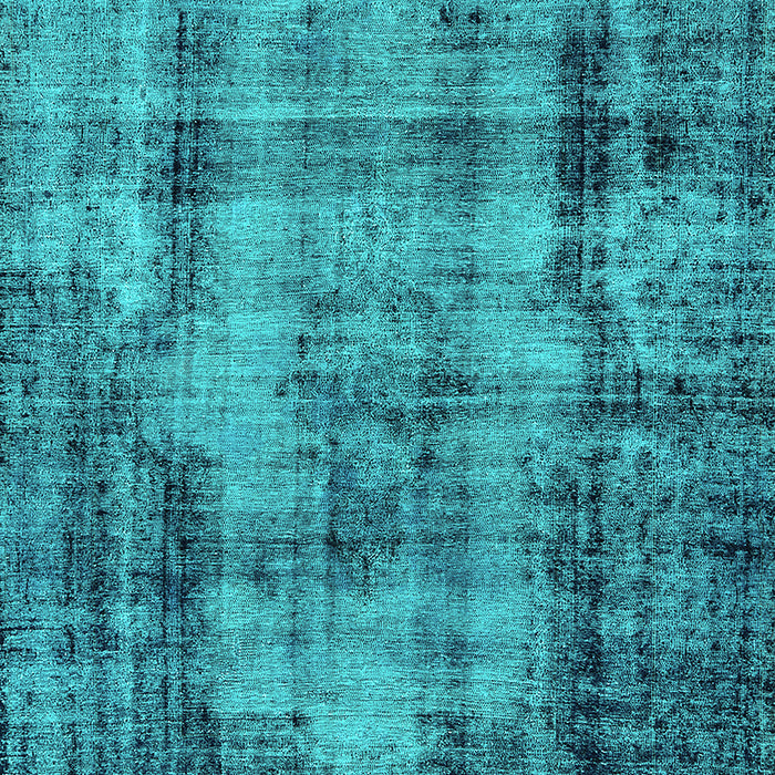 Machine Washable Oriental Turquoise Industrial Area Rugs, wshurb1745turq