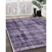 Mid-Century Modern Purple Oriental Rug in Family Room, urb1745