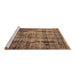 Sideview of Machine Washable Oriental Brown Industrial Rug, wshurb1745brn