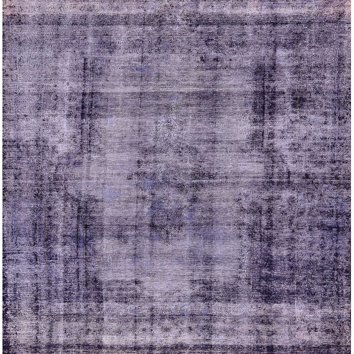 Square Mid-Century Modern Purple Oriental Rug, urb1745