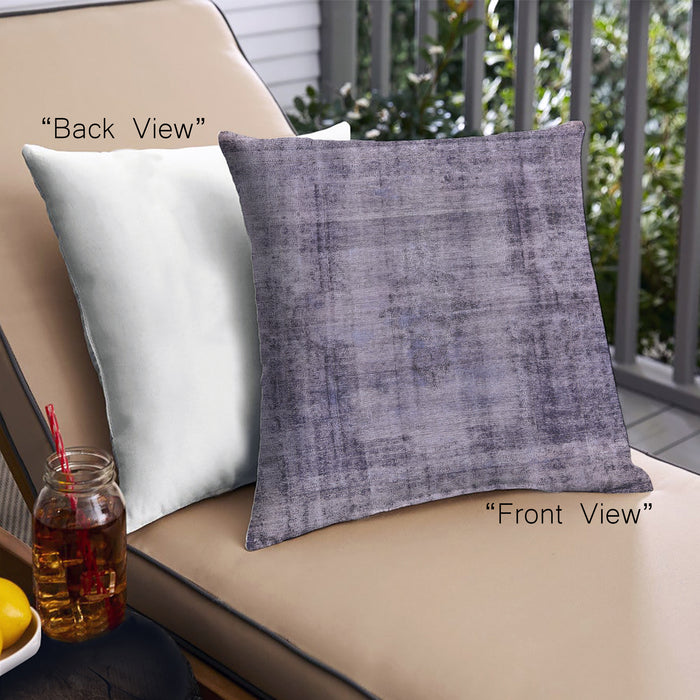 Front View of Mid-Century Modern Urban Square Grape Purple Throw Pillow, 18 inch by 18 inch, pwurb1745