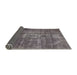 Sideview of Mid-Century Modern Purple Oriental Rug, urb1746