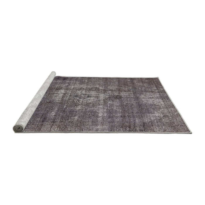 Sideview of Machine Washable Industrial Modern Purple Rug, wshurb1746