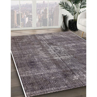 Mid-Century Modern Purple Oriental Rug, urb1746