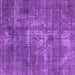 Square Oriental Purple Industrial Rug, urb1746pur