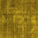 Square Oriental Yellow Industrial Rug, urb1746yw