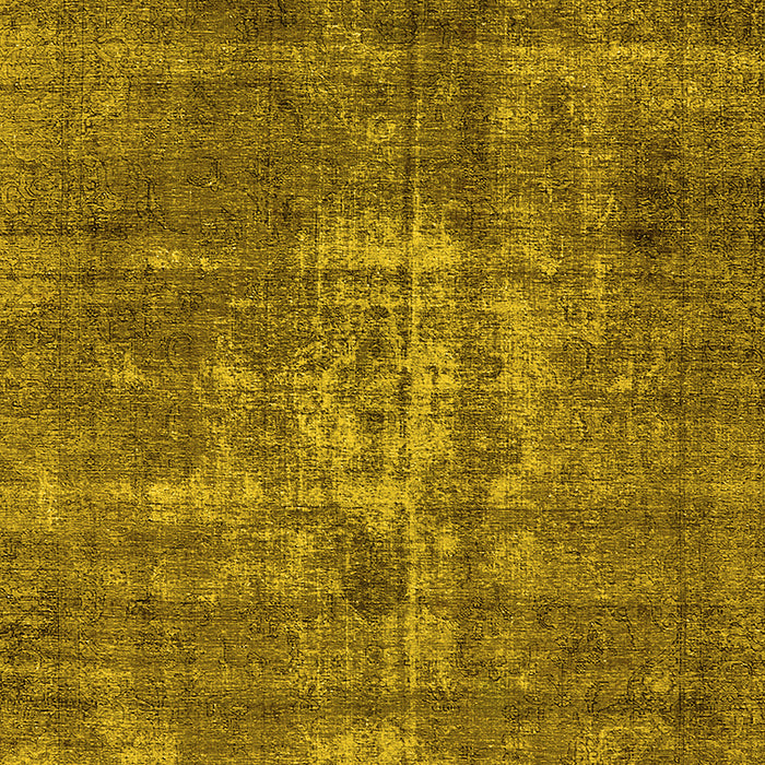 Machine Washable Oriental Yellow Industrial Rug, wshurb1746yw