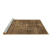 Sideview of Machine Washable Oriental Brown Industrial Rug, wshurb1746brn