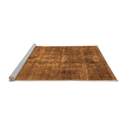 Sideview of Machine Washable Oriental Orange Industrial Area Rugs, wshurb1746org