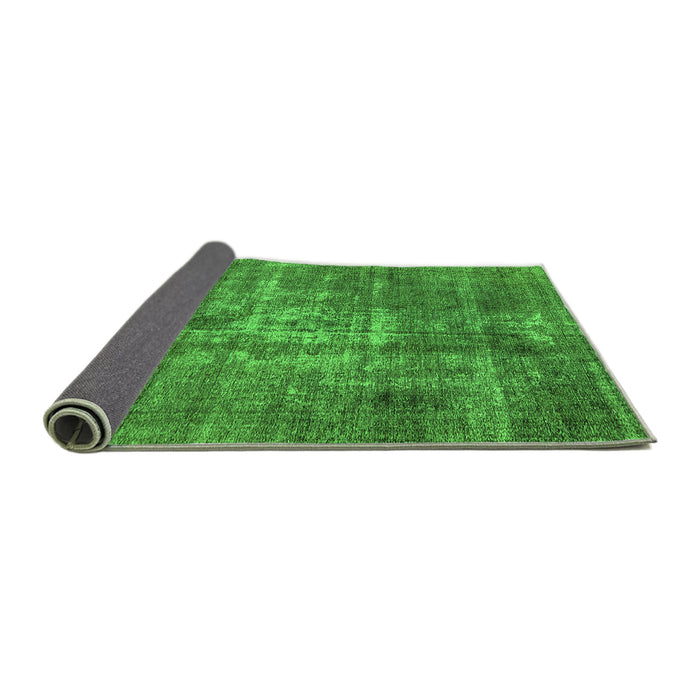 Sideview of Oriental Green Industrial Rug, urb1746grn