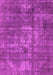 Machine Washable Oriental Pink Industrial Rug, wshurb1746pnk