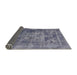 Sideview of Mid-Century Modern Purple Oriental Rug, urb1747