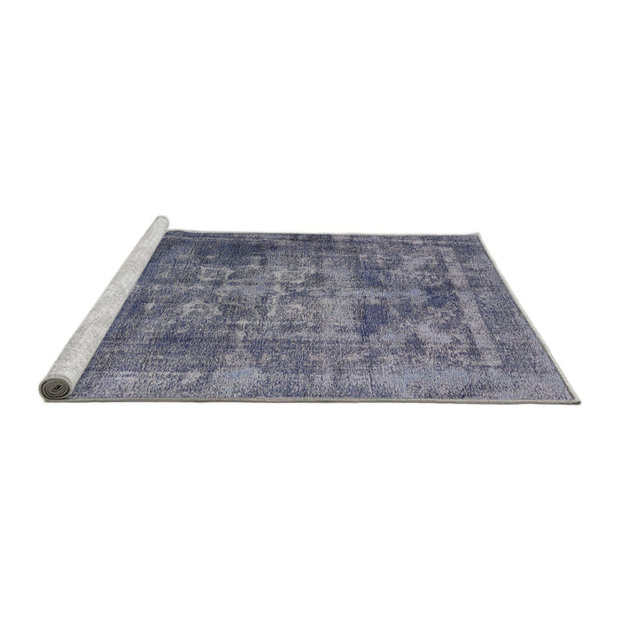 Sideview of Machine Washable Industrial Modern Grape Purple Rug, wshurb1747