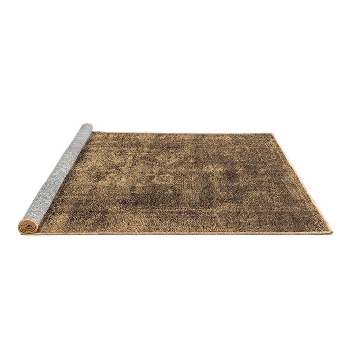 Sideview of Machine Washable Oriental Brown Industrial Rug, wshurb1747brn