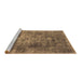 Sideview of Machine Washable Oriental Brown Industrial Rug, wshurb1747brn