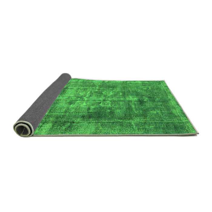 Sideview of Oriental Green Industrial Rug, urb1747grn