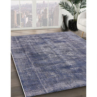 Mid-Century Modern Purple Oriental Rug, urb1747