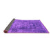 Sideview of Oriental Purple Industrial Rug, urb1747pur