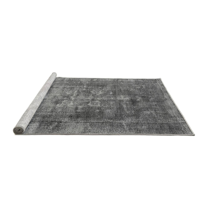 Sideview of Machine Washable Oriental Gray Industrial Rug, wshurb1747gry