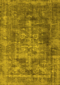 Oriental Yellow Industrial Rug, urb1747yw