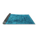 Sideview of Oriental Light Blue Industrial Rug, urb1747lblu