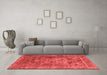 Industrial Red Washable Rugs