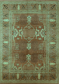 Oriental Turquoise Industrial Rug, urb1748turq