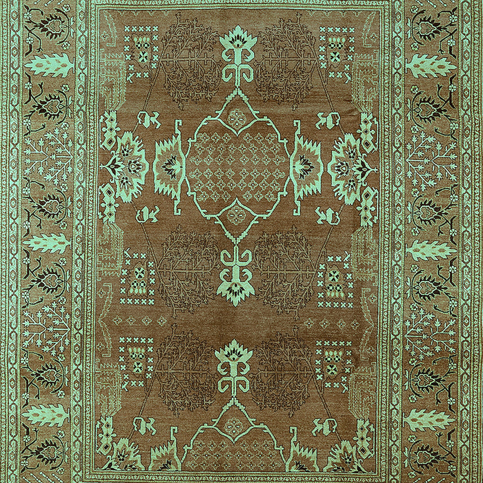 Oriental Turquoise Industrial Rug, urb1748turq