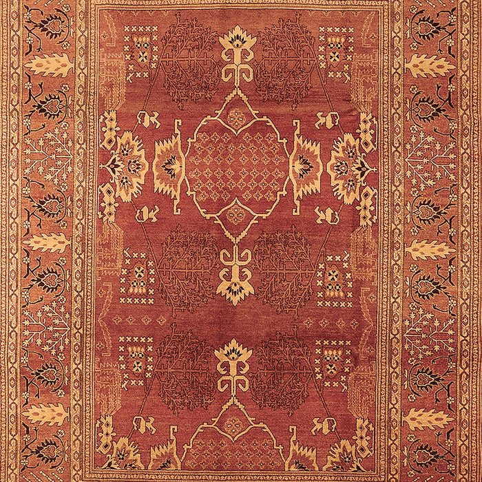 Oriental Brown Industrial Rug, urb1748brn