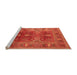 Sideview of Machine Washable Oriental Orange Industrial Area Rugs, wshurb1748org