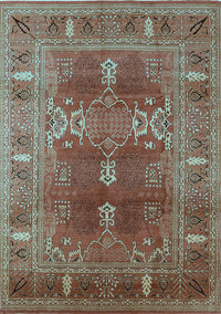 Oriental Light Blue Industrial Rug, urb1748lblu