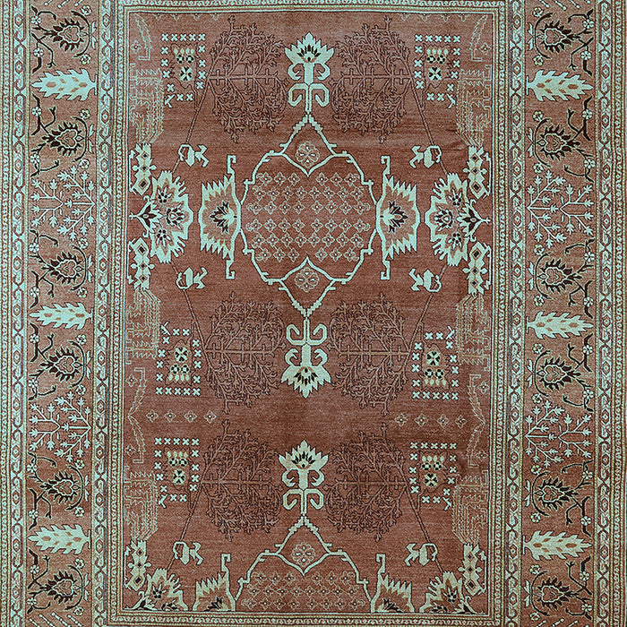 Oriental Light Blue Industrial Rug, urb1748lblu