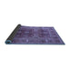 Sideview of Oriental Blue Industrial Rug, urb1748blu