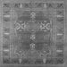 Square Oriental Gray Industrial Rug, urb1748gry