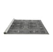 Sideview of Machine Washable Oriental Gray Industrial Rug, wshurb1748gry