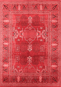 Oriental Red Industrial Rug, urb1748red