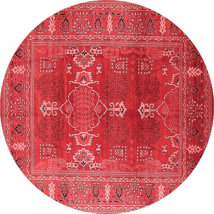 Machine Washable Oriental Red Industrial Rug, wshurb1748red