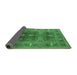 Sideview of Oriental Emerald Green Industrial Rug, urb1748emgrn