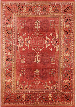 Mid-Century Modern Red Oriental Rug, urb1748